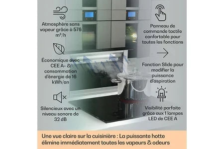 Hotte aspirante escamotable KLARSTEIN 60 cm