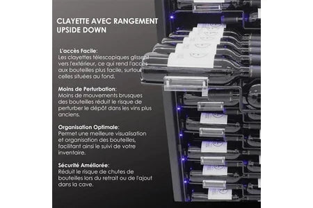Cave de service Le Cépage AGCS155VN1ZPRO 157 bouteilles 1 zone 438 litres
