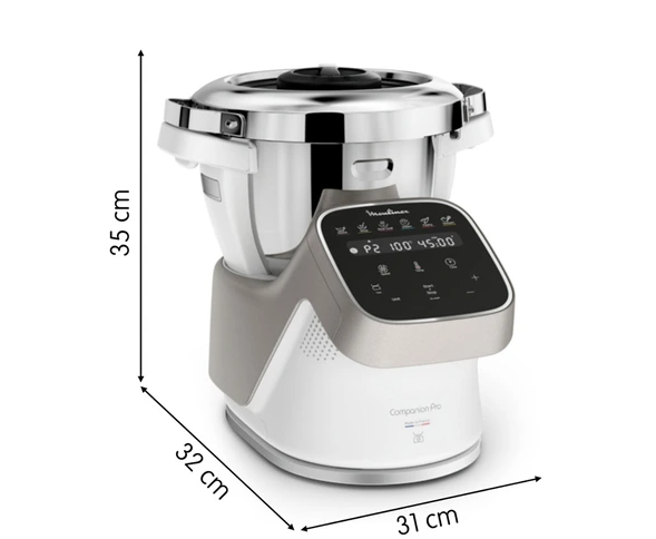 Robot cuiseur Moulinex Companion Pro YY5286FG avec balance intégrée + cuiseur vapeur