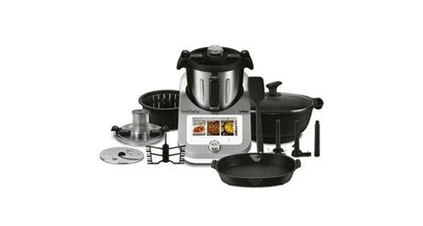 Robot multifonction Ufesa Totalchef rk7 85104982 4. 5 liters 2000 watts écran tactile 30 fonctions ‎noir