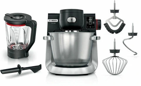 Pétrin pro Bosch Serie 6 MUMS6ZS17 robot de cuisine 1600 W 5,5 L Noir, Acier inoxydable