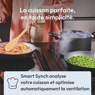 Plaque de cuisson avec hotte intégrée Candy CIH614CF