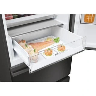 Réfrigérateur 1 porte Haier Réfrigérateur Combiné - - 3D 60 Series 5 Htw5618Enpt - Classe E - 360 L - 185 X 59,5 X 66,7 Cm - Noir