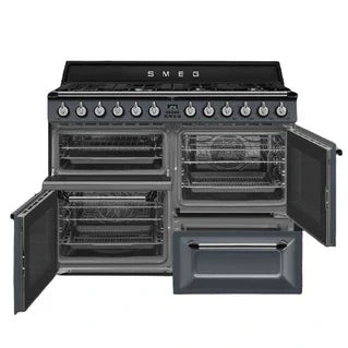 Piano de cuisson Smeg VICTORIA 110cm MIXTE GRIS - TR4110GR