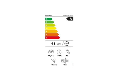 Lave-linge hublot Whirlpool Lave-linge hublot 10kg 1400 trs/min FFBR10489BSVFR