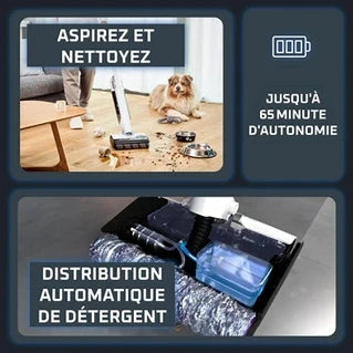 Aspirateur laveur Rowenta sans fil X-Clean 12 GZ7257E0 Blanc