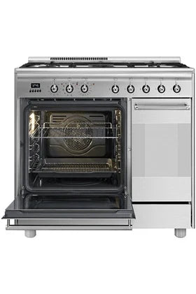 Piano de cuisson Smeg ESTHETIQUE CLASSICA 90cm MIXTE INOX - SCB92PX8
