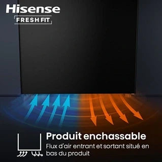 Congélateur armoire Hisense FT3K310SAIE FreshFit Inox