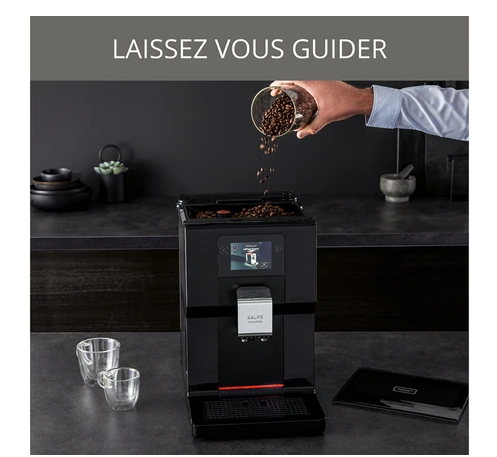 Machine à café à grain Krups INTUITION PREFERENCE NOIR 11 BOISSONS EA873810