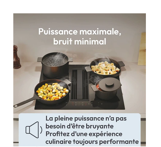 Plaque de cuisson avec hotte intégrée Candy CIH614CF