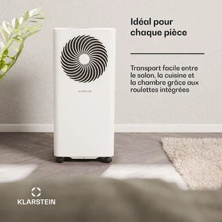 Climatiseur mobile KLARSTEIN Aero Ring 9K Climatiseur mobile smart 9000 BTU pour max. 31 m² avec commande vocale Blanc