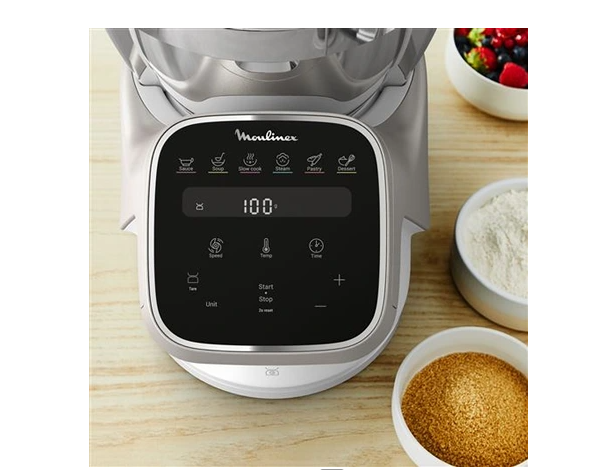 Robot cuiseur Moulinex Companion Pro YY5286FG avec balance intégrée + cuiseur vapeur
