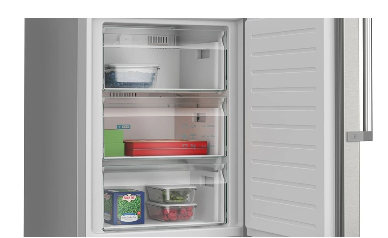 Réfrigérateur congélateur en bas Siemens KG39NAIAU, iQ500 Argent