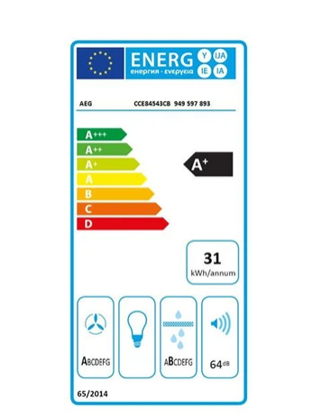 Plaque de cuisson avec hotte intégrée Aeg CCE84543CB + HOTTE INTÉGRÉE