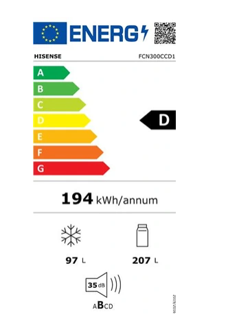 Réfrigérateur 1 porte Candy Réfrigérateurs 1 porte intégrable 286l CM4S518EW