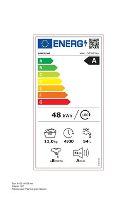 Lave-linge hublot Samsung WW11DG5B25AH