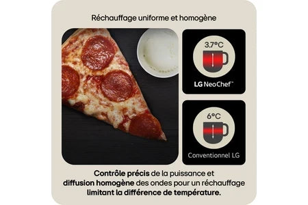 Micro-ondes combiné Lg MJ3965ACS inox