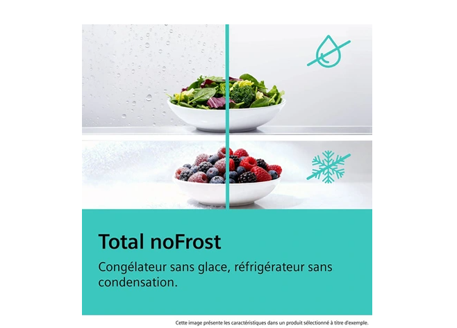 Réfrigérateur congélateur en bas Siemens KG39NAIAU, iQ500 Argent